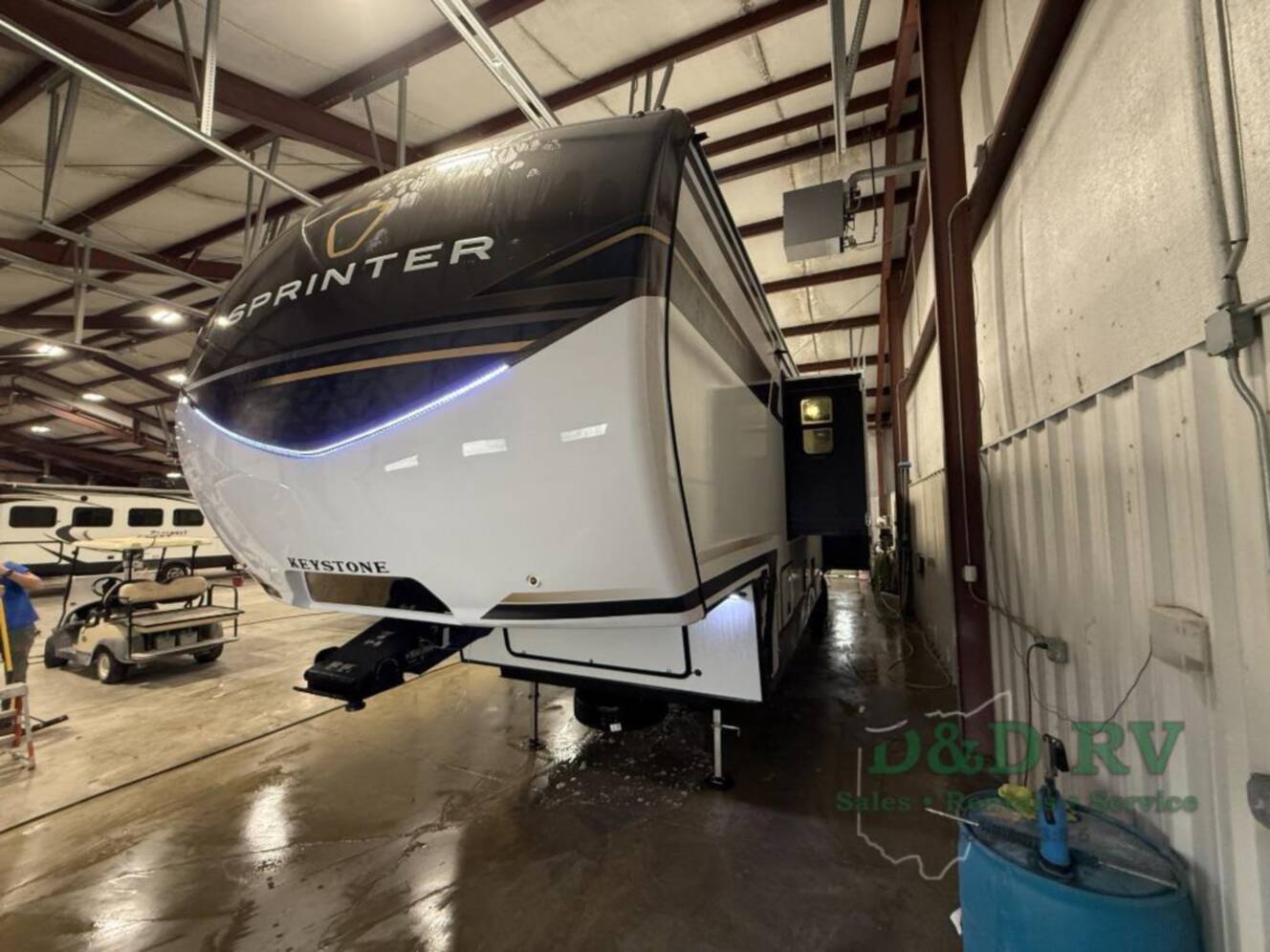 A photo of this 2026 Keystone Rv Sprinter 3840LRK