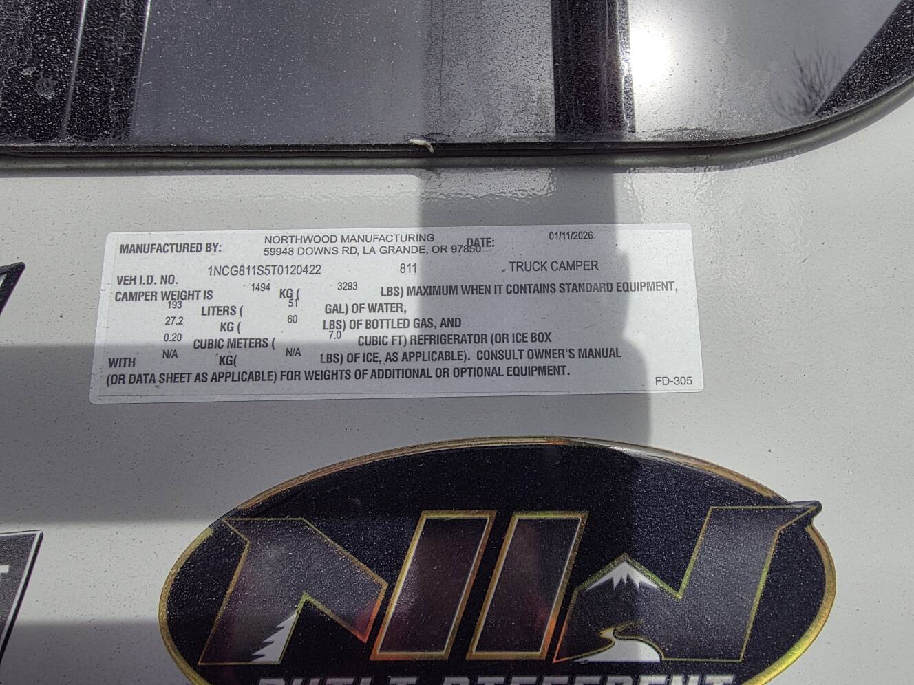 A photo of this 2026 Northwood Mfg ARCTIC FOX 811