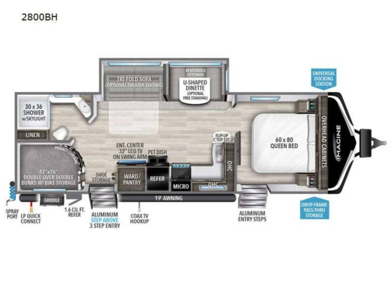 A photo of this 2023 Grand Design Imagine 2800BH