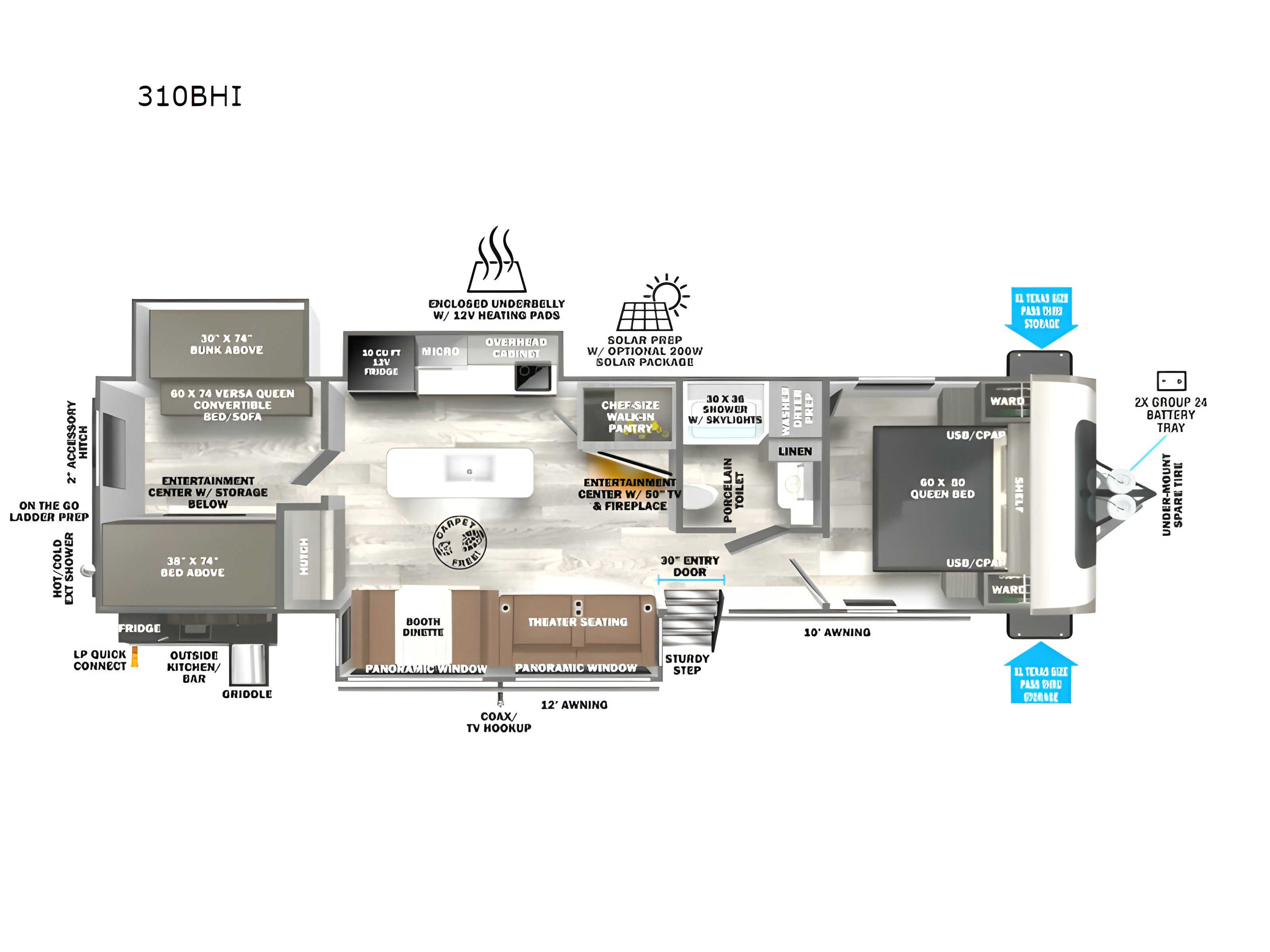 2026 Forest River Rv Salem Hemisphere 310BHI in fremont OH