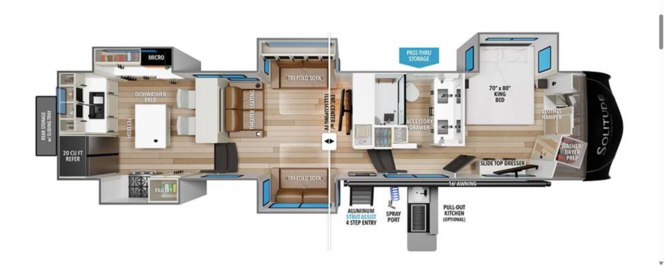A photo of this 2023 Grand Design Solitude 390RK