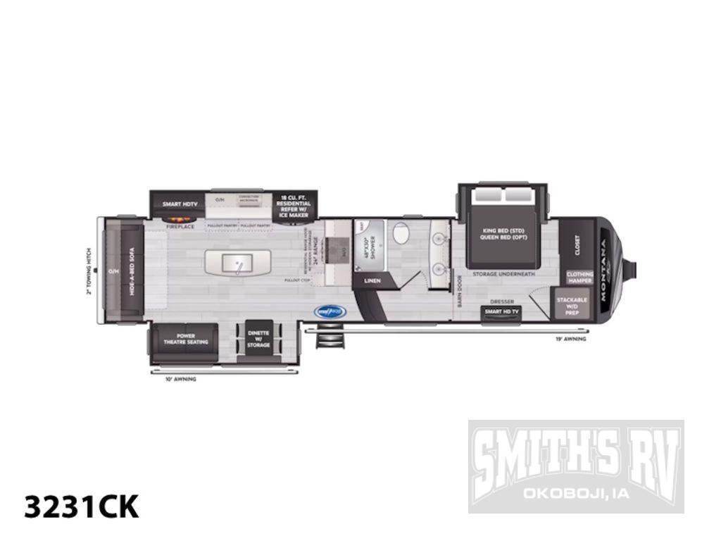 A photo of this 2026 Keystone Rv Montana 3231CK