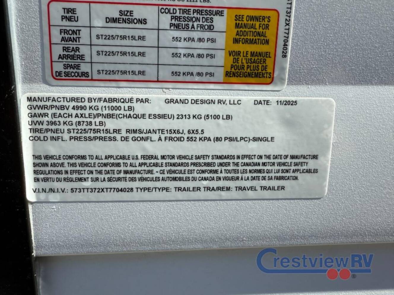 A photo of this 2026 Grand Design TRANSCEND 325BHT