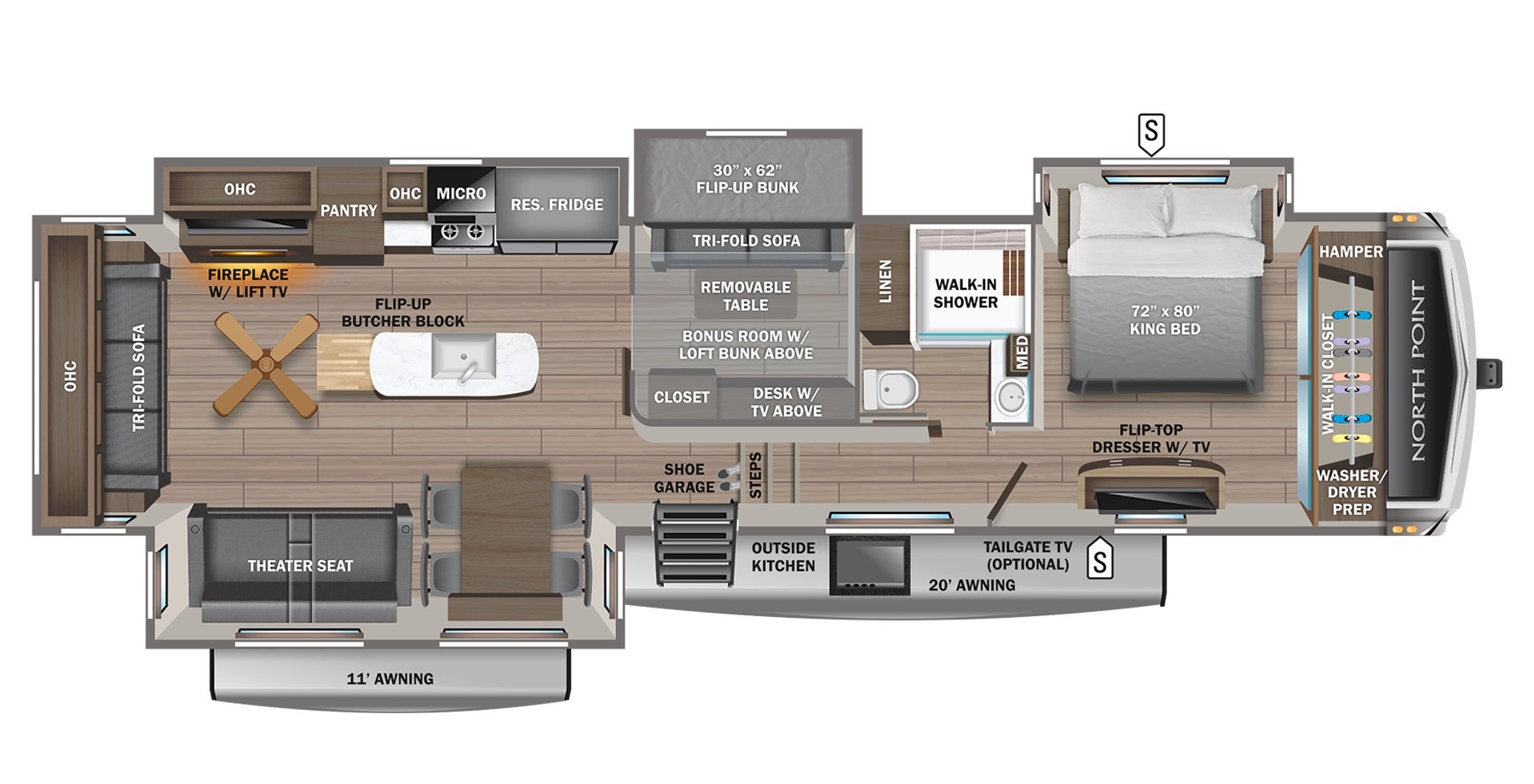 2023 Jayco NORTH POINT 377RLBH RV