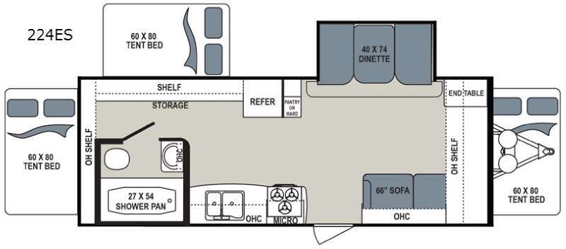 2018 Dutchmen AEROLITE 224ES in new hudson MI