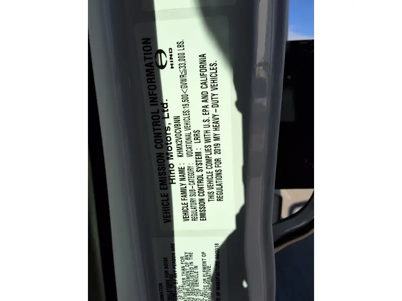 2019 HINO HINO 338