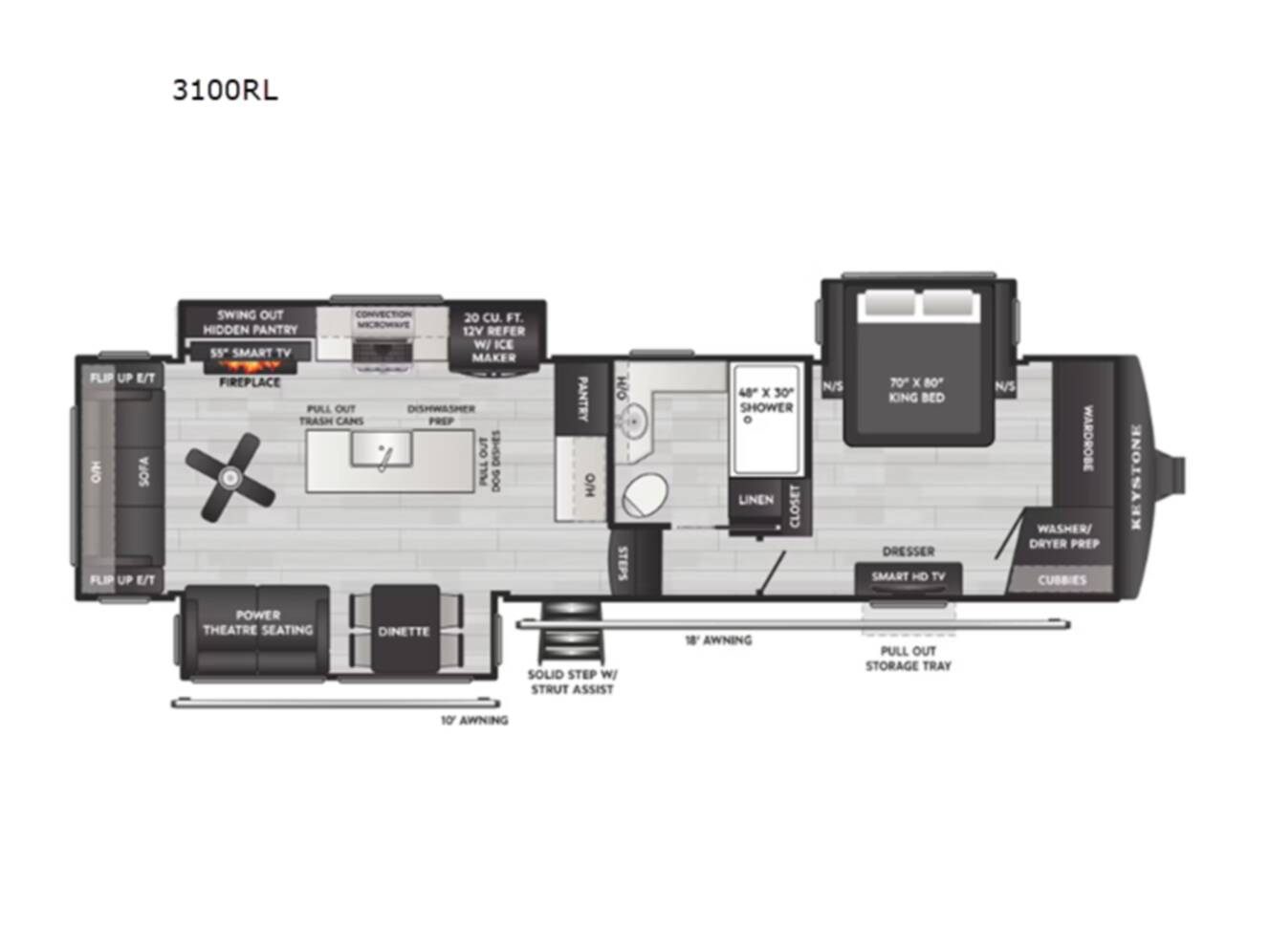 A photo of this 2026 Keystone Rv Montana 3100RL
