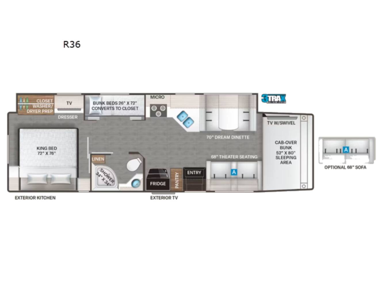A photo of this 2026 Thor Motor Coach Omni Trail R36