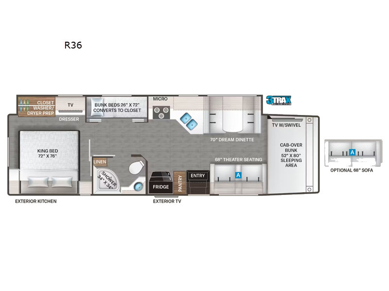 A photo of this 2026 Thor Motor Coach Omni Trail R36