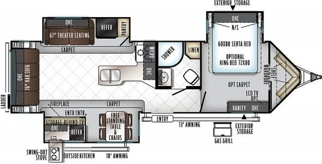 2019 Forest River ROCKWOOD WINDJAMMER 3029V RV