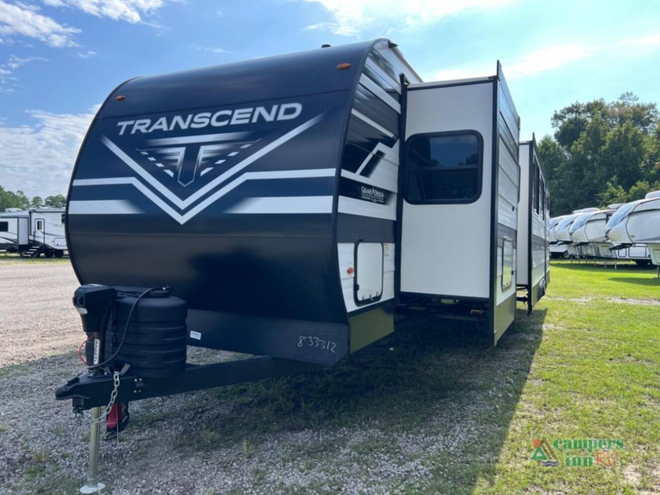 A photo of this 2026 Grand Design Transcend Xplor 335BHT