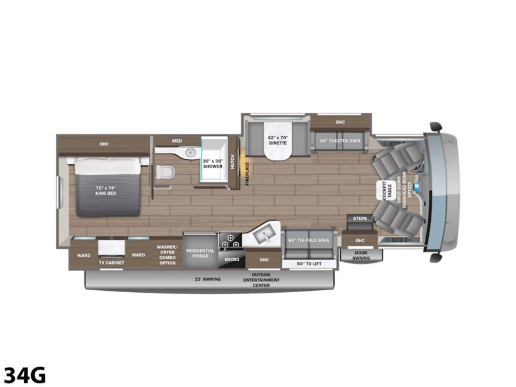 A photo of this 2026 Jayco Class A Motorhomes Precept 34G