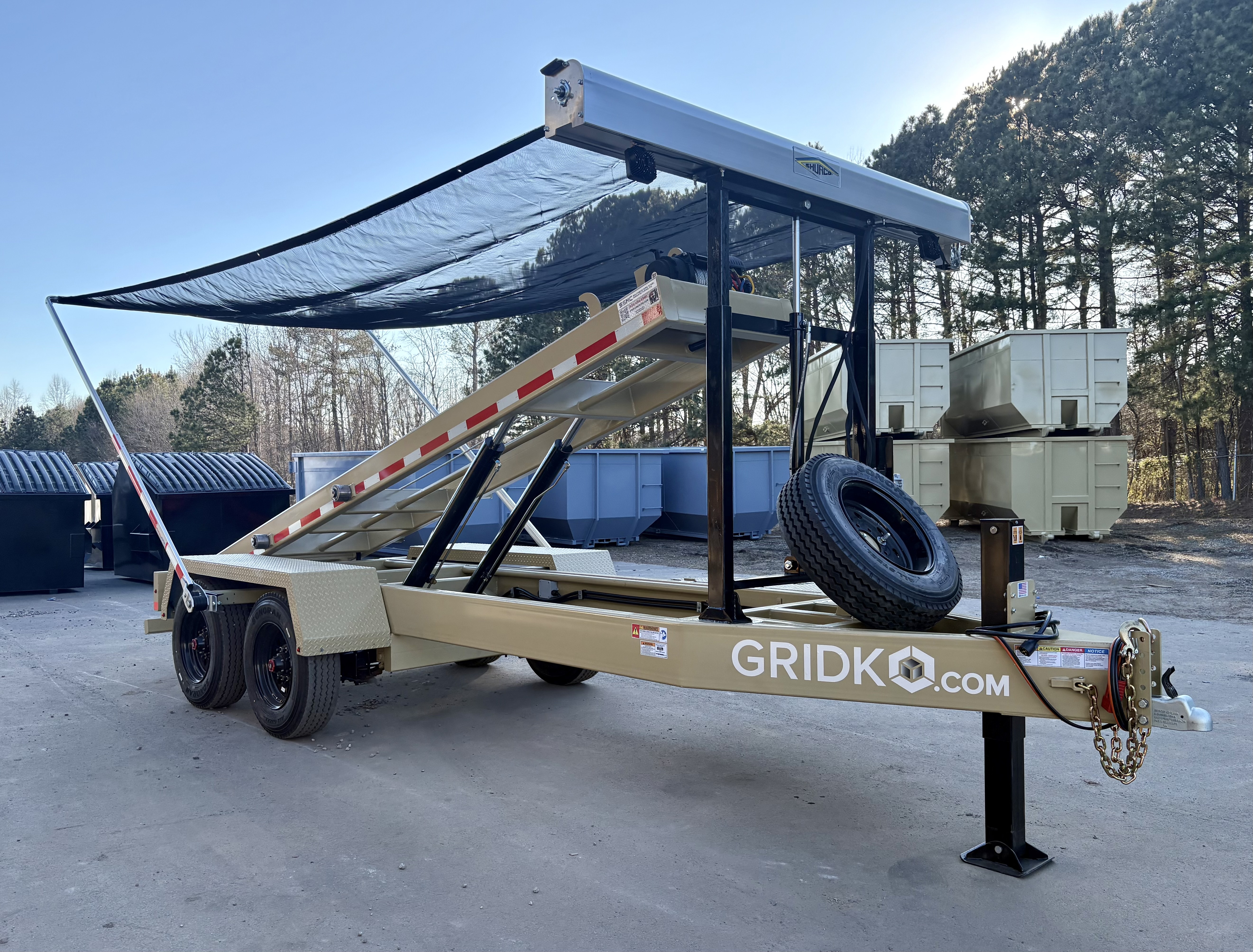 2026 GRIDKO 16' Bumper Pull Roll Off Trailer - Standard Rail in Statesville, NC