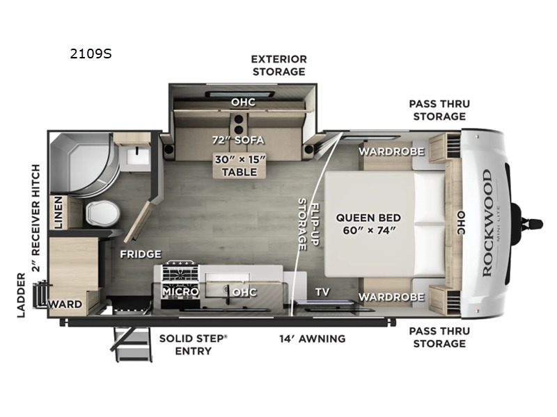 2026 Forest River Rv Rockwood Mini Lite 2109S in east earl PA