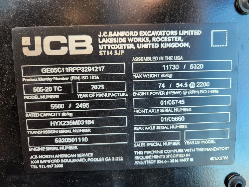 2023 JCB 505-20TC