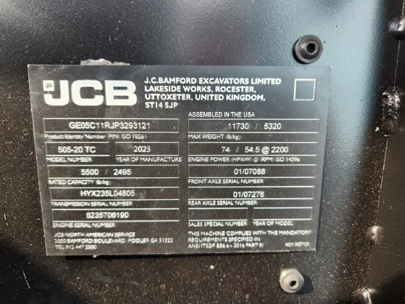 2023 JCB 505-20TC