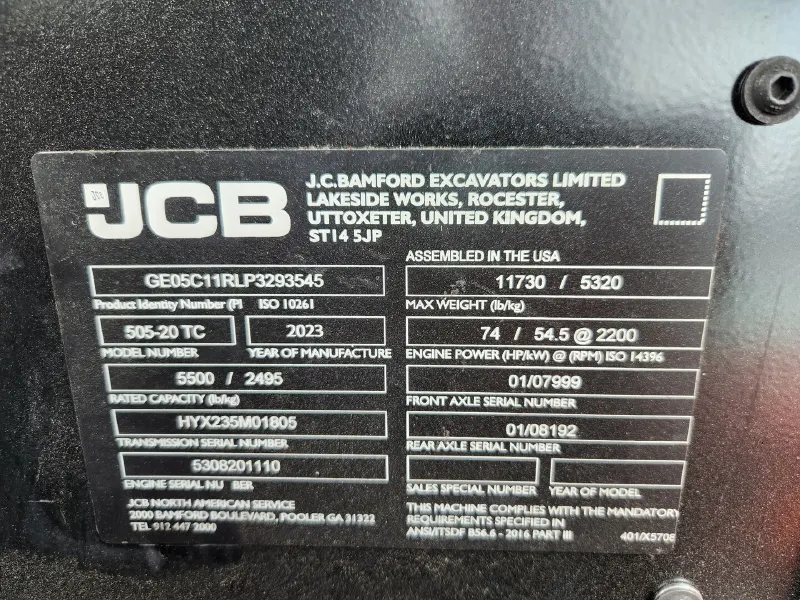 2023 JCB 505-20TC