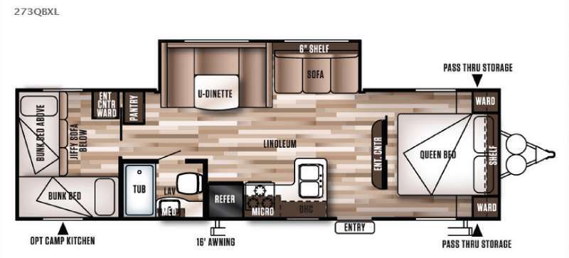 2016 Forest River Rv Wildwood X-Lite 273QBXL in peru IN