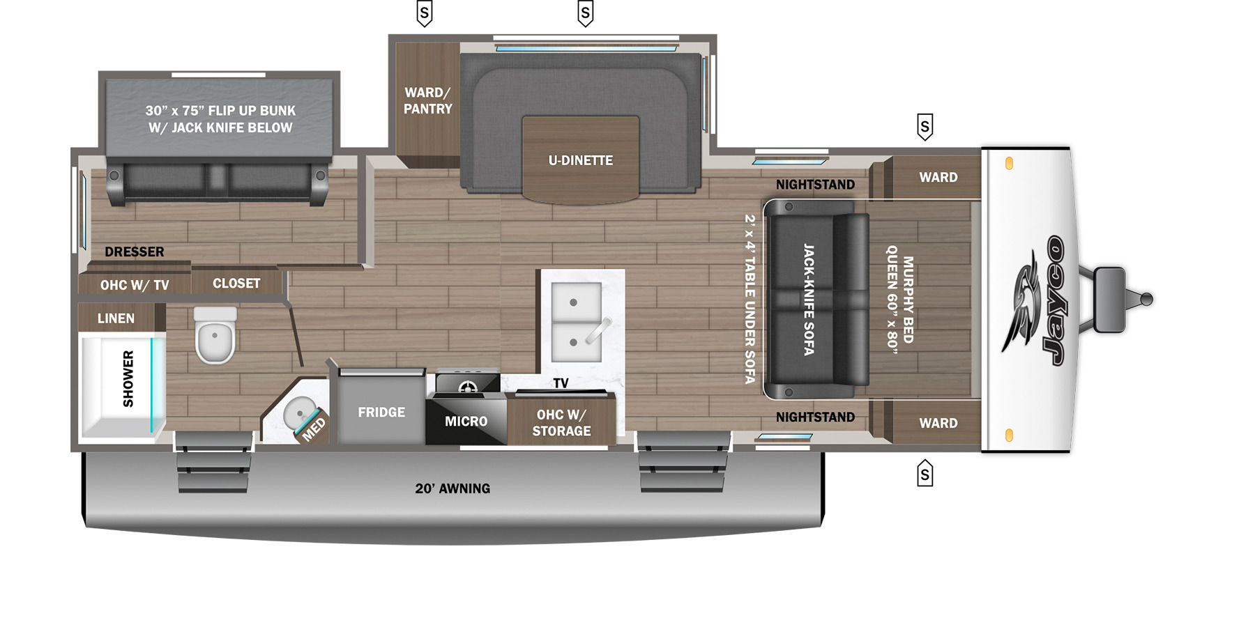 A photo of this 2026 Jayco Jay Feather 23MBD