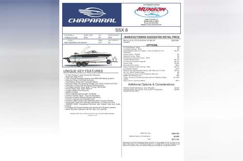 2026 Chaparral SSX 8 347 in fontana WI