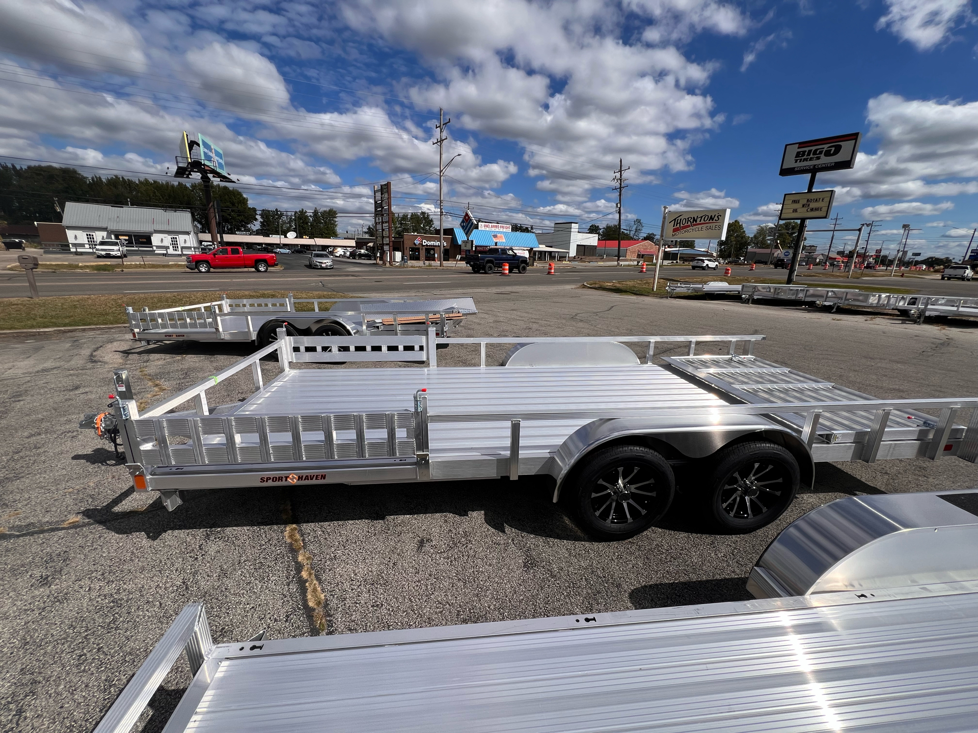 2025 Sporthaven Trailers Aluminum Utility - 7'x18' Tandem Deluxe w/ Lateral in madison IN