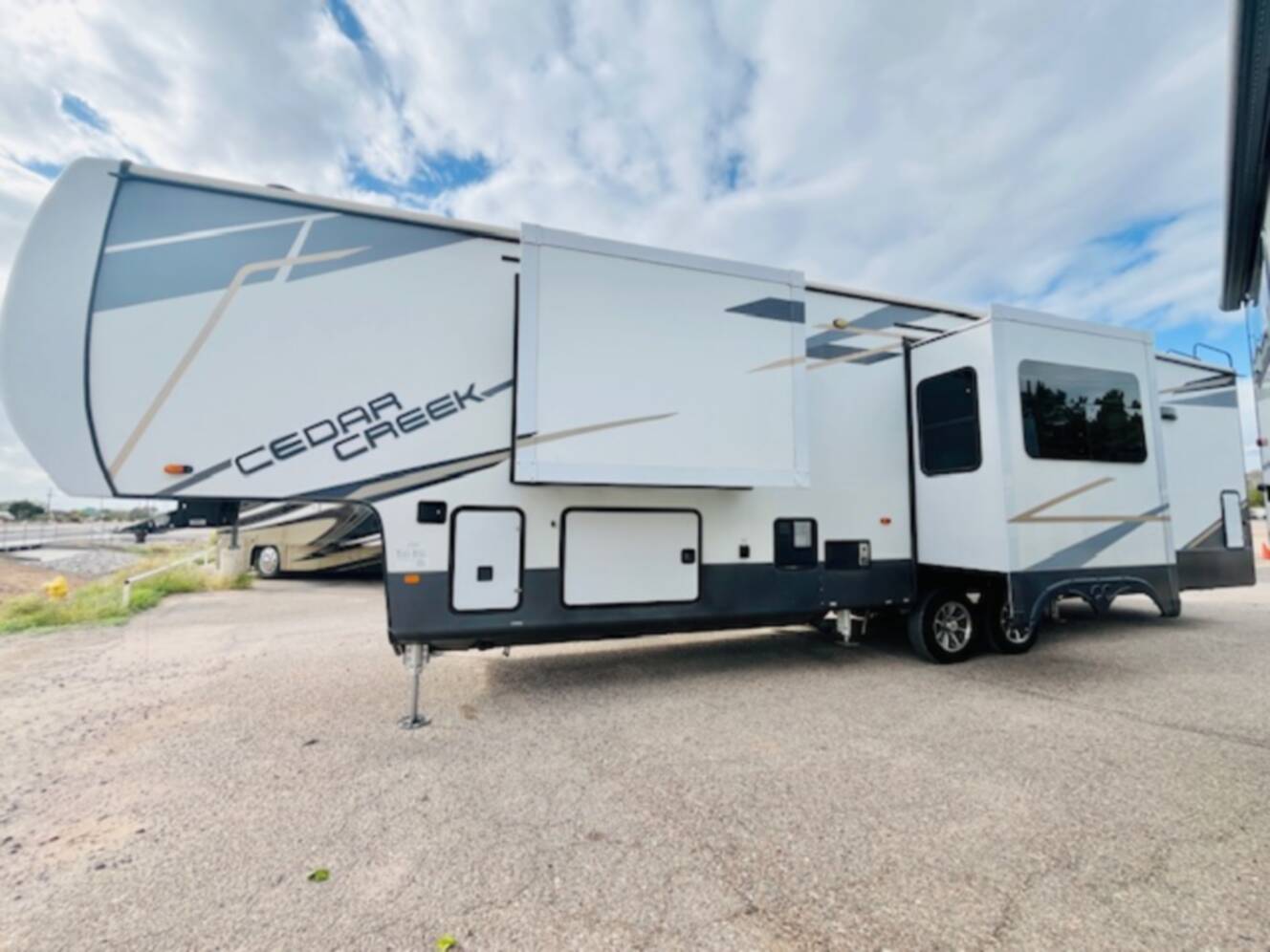 A photo of this 2021 Forest River CEDAR CREEK 388RK