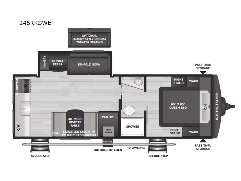 2026 Keystone Rv Bullet Crossfire 245RKSWE in grand terrace CA