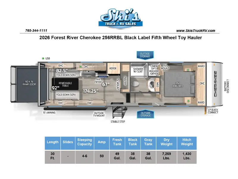 2026 Forest River Cherokee 256RRBL Black Label