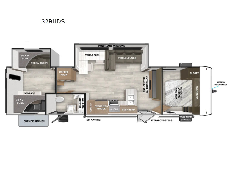 A photo of this 2025 Forest River Rv Salem 32BHDS