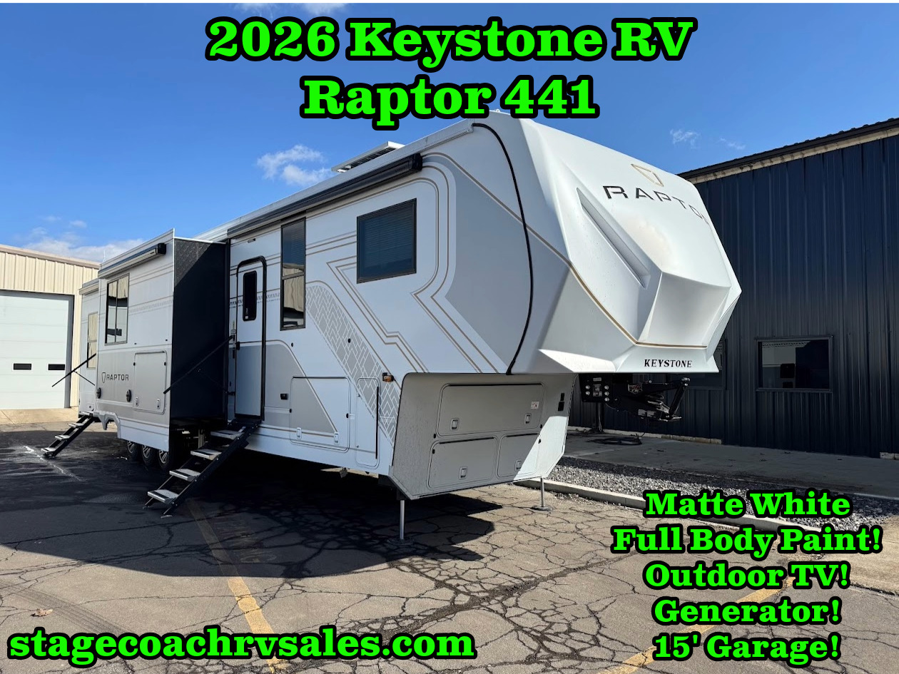2026 Keystone RAPTOR 441 Fifth Wheel Toy Hauler RV