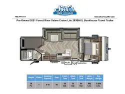 2021 Forest River Salem Cruise Lite 263BHXL