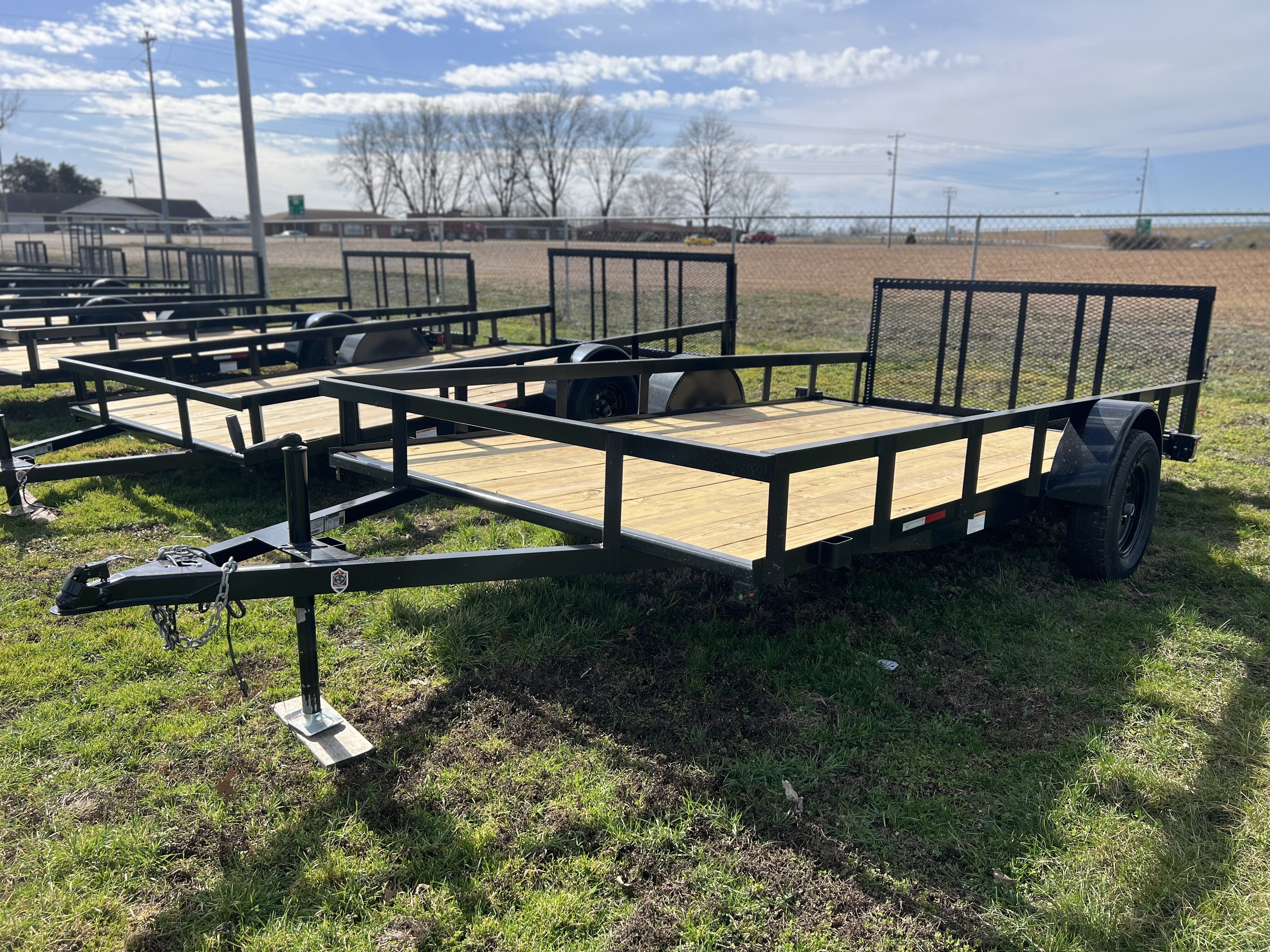 2026 L & O Manufacturing 6' 10" 14FT SINGLE AXLE TRAILER in Union City, TN
