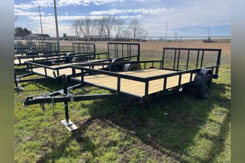 2026 L & O Manufacturing 6' 10" 14FT SINGLE AXLE TRAILER in union city TN