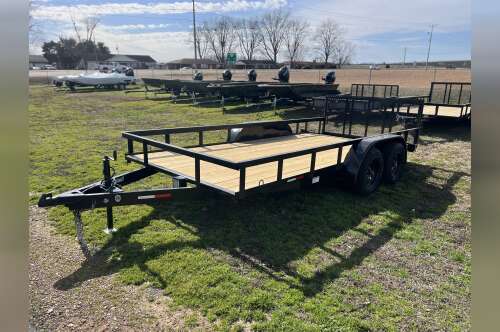 2026 L & O Manufacturing 6' 10" 16FT DUAL AXLE TRAILER in union city TN