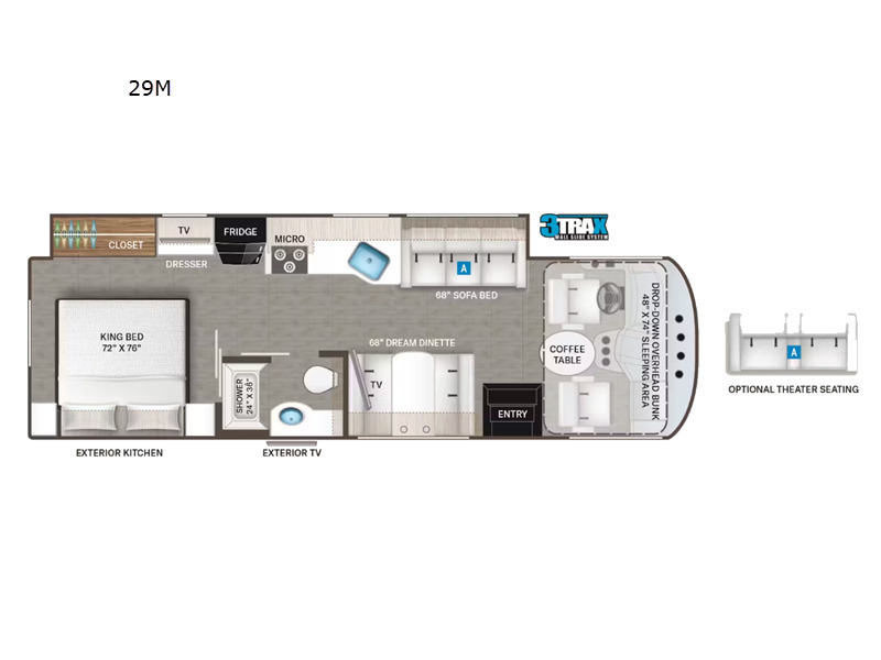 A photo of this 2024 Thor Motor Coach Hurricane 29M