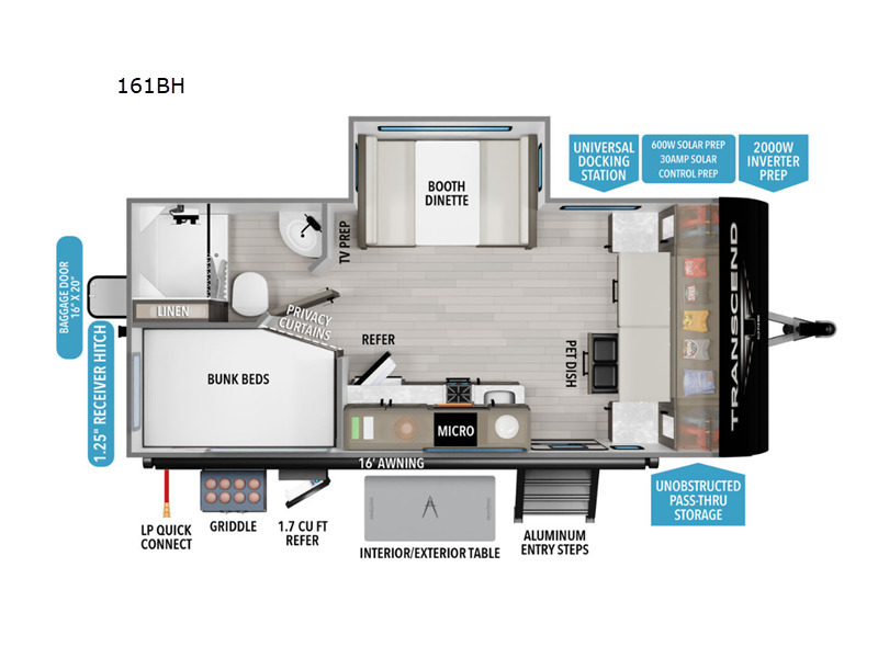 A photo of this 2026 Grand Design Transcend One 161BH