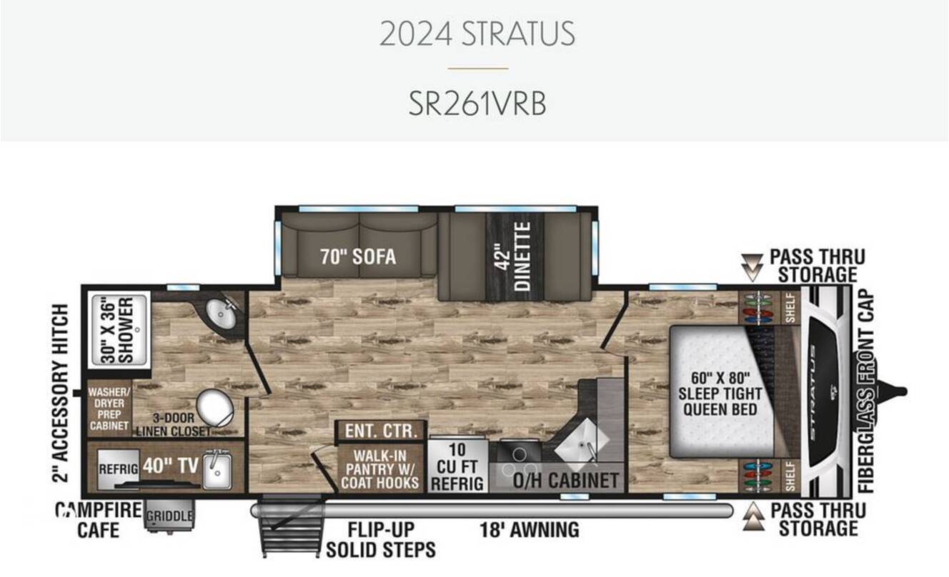 A photo of this 2024 Venture Rv Stratus 261VRB