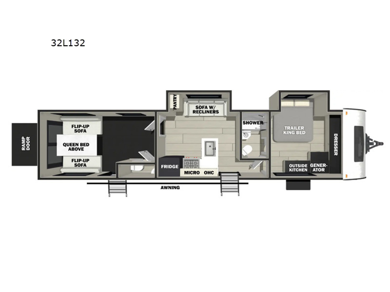 A photo of this 2026 Forest River Rv Cherokee Rogue Armored 32L132