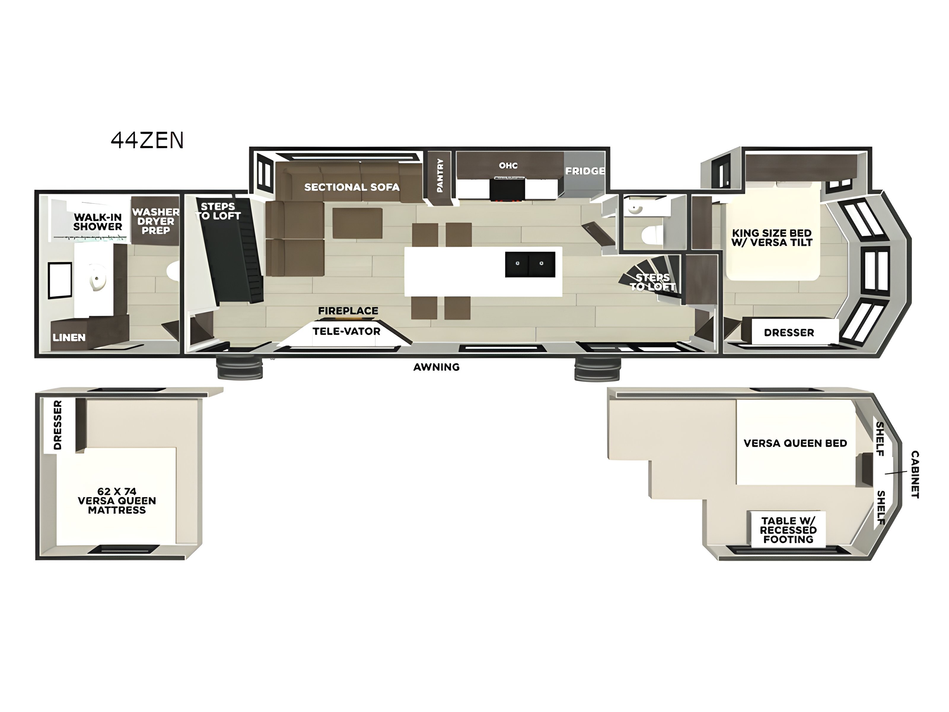 2026 Forest River Rv Salem Grand Villa 44ZEN in fremont OH