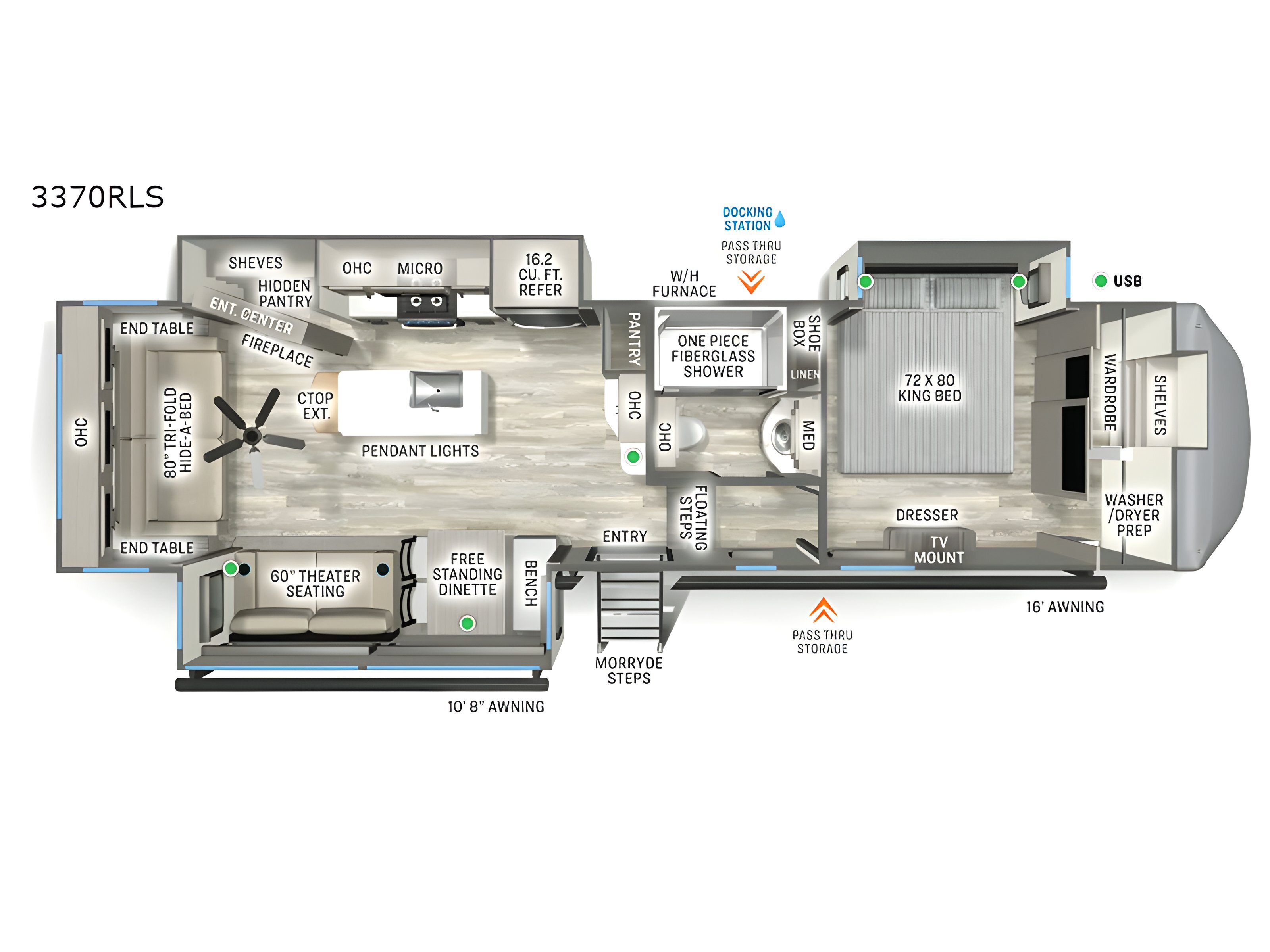 2026 Forest River Rv Sandpiper 3370RLS in fremont OH