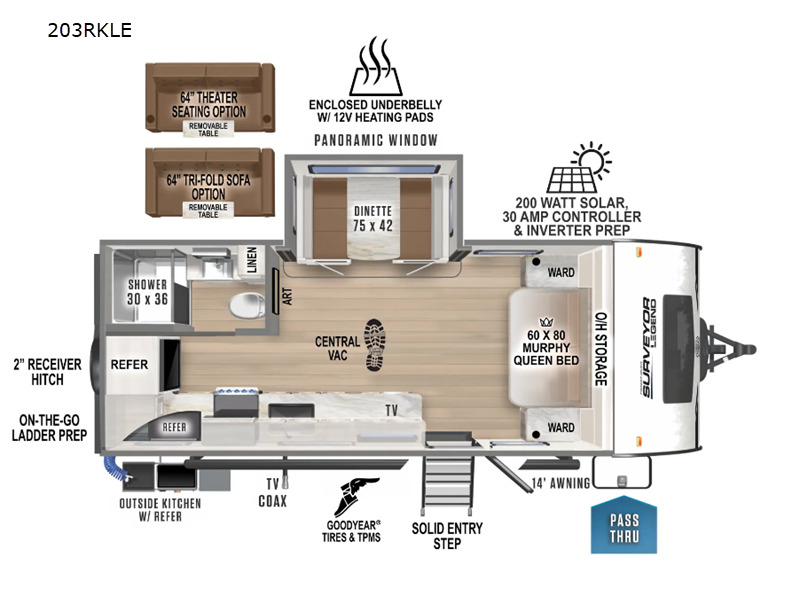 2025 Forest River Rv Surveyor Legend 203RKLE in naperville IL