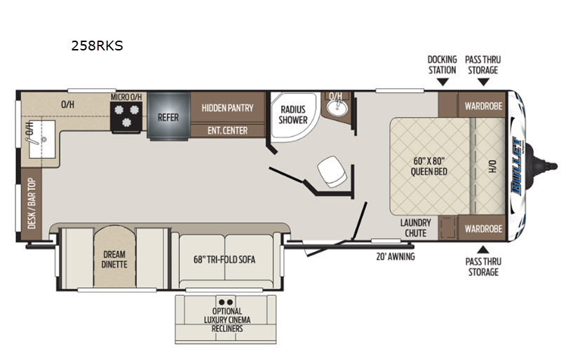 2020 Keystone Rv Bullet 258RKS in glen ellyn IL