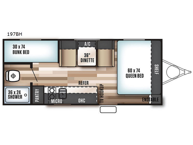 2018 Forest River Rv Salem Cruise Lite FS 197BH in glen ellyn IL