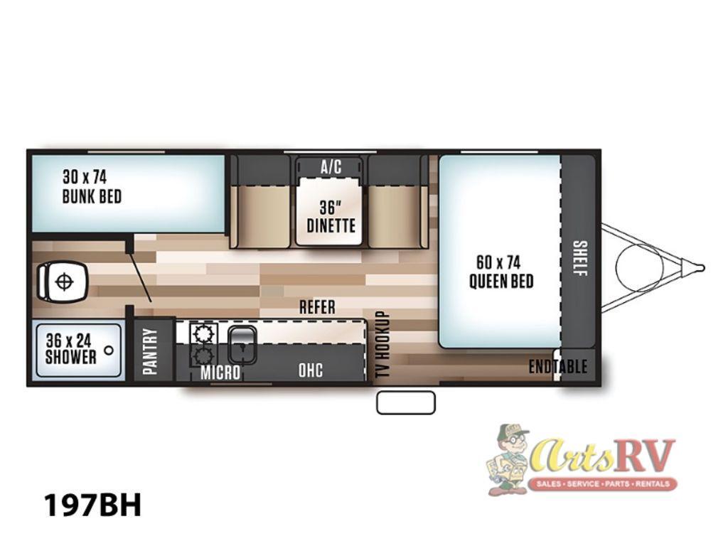 2018 Forest River Rv Salem Cruise Lite FS 197BH in glen ellyn IL