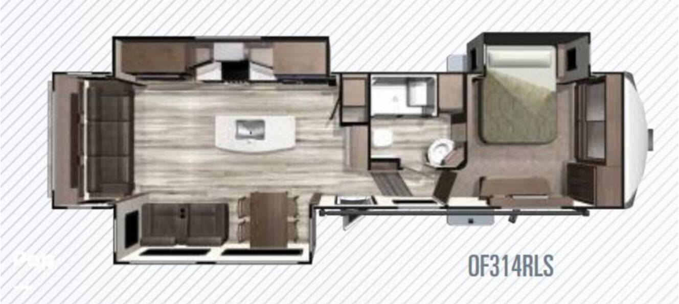 A photo of this 2019 Highland Ridge Open Range 314RLS