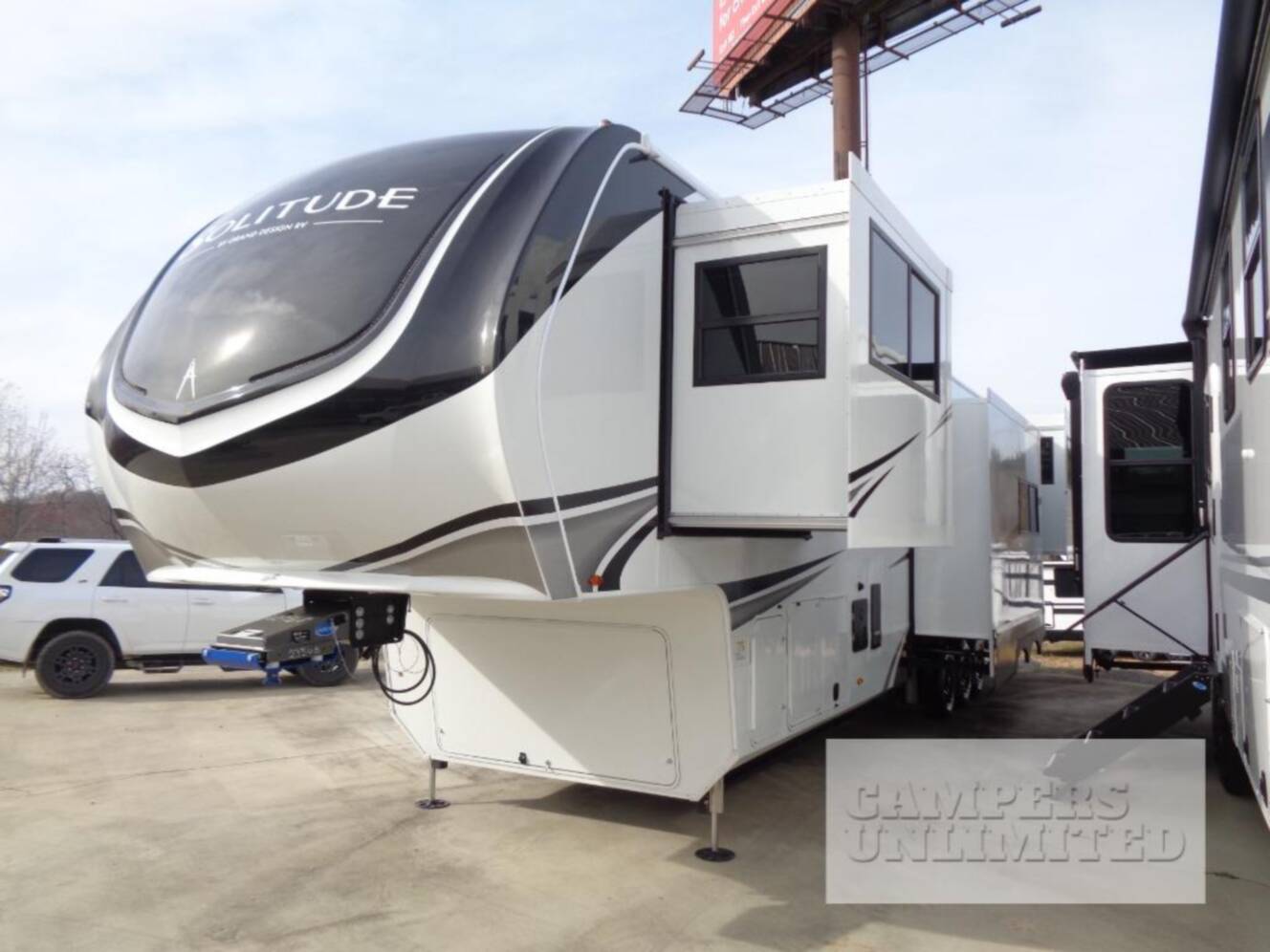 A photo of this 2026 Grand Design Solitude 414LJMJ
