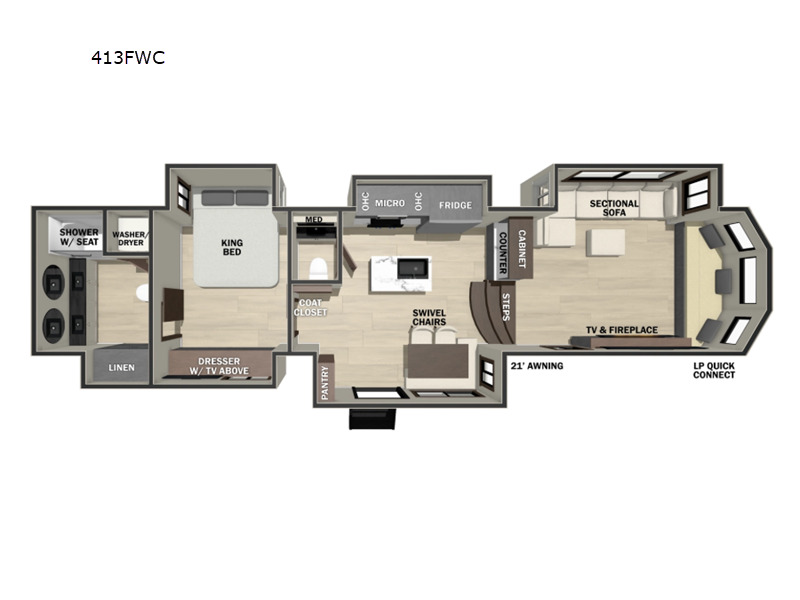 2026 Forest River Rv Cedar Creek Cottage Fifth Wheels 413FWC in franklin TN