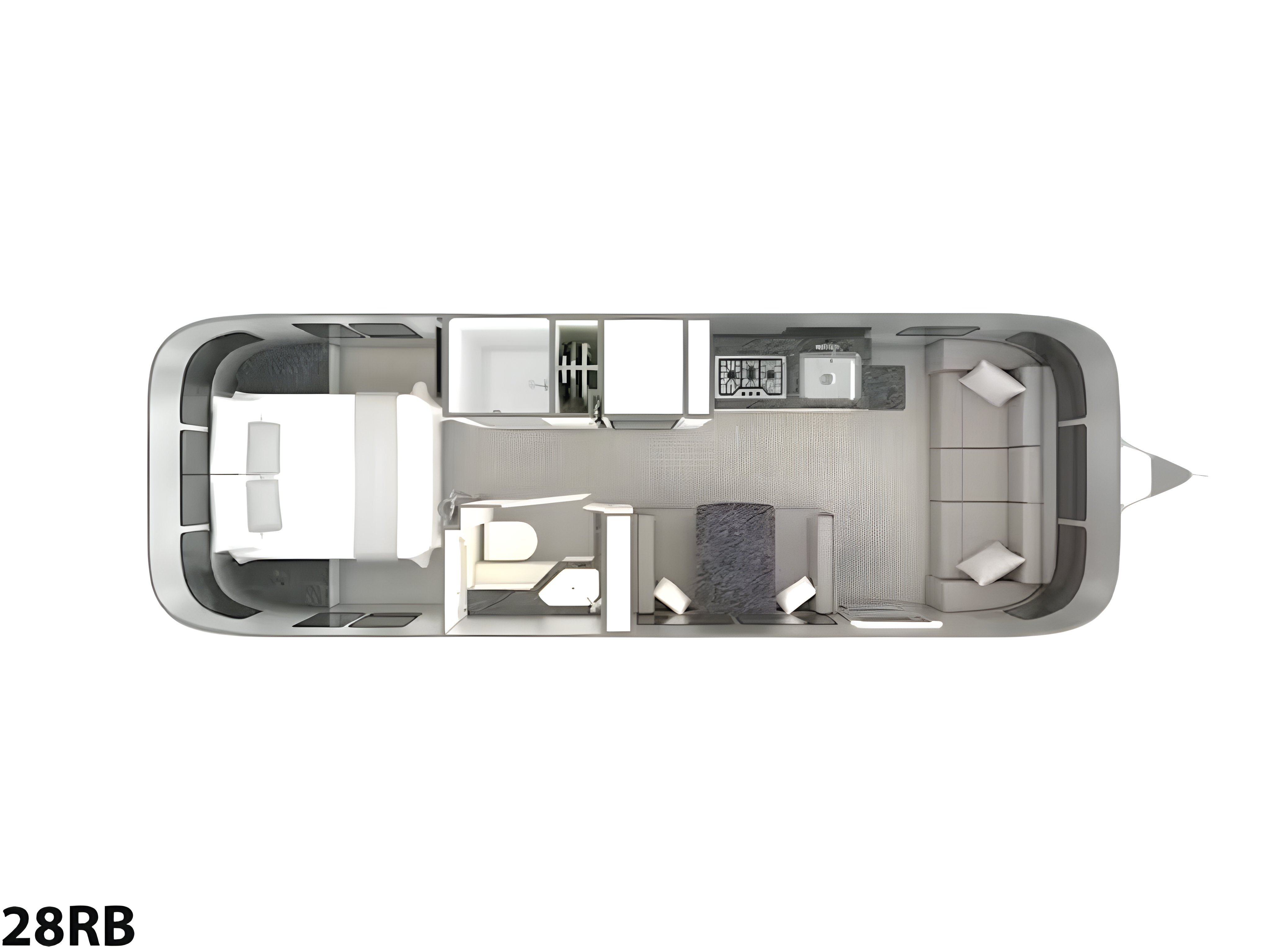 A photo of this 2026 Airstream Classic 28RB Twin