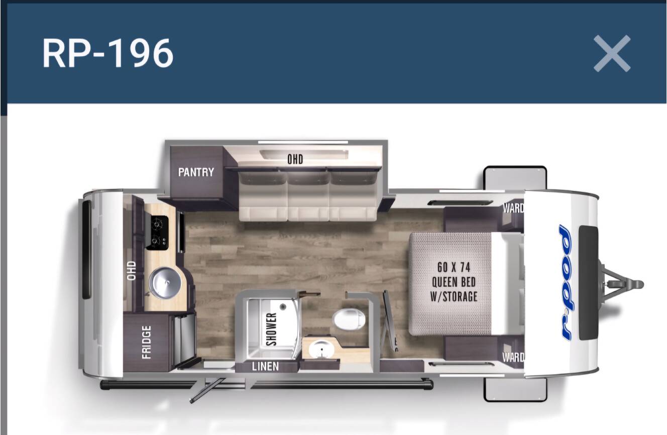 A photo of this 2022 Forest River R-POD 196