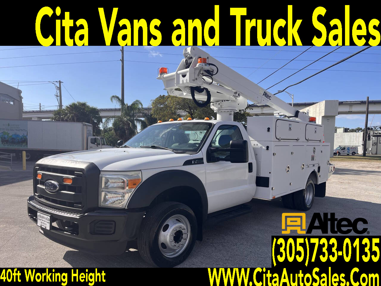 2012 FORD F450. BUCKET TRUCK ALTEC 235 40 FT WORKING HEIGHT in Miami, FL
